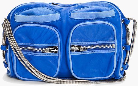 Alexander Wang Brenda Zip Chain Bag in Blue (azure) - Lyst