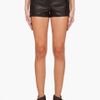 Alexander Wang Black Leather Shorts in Black - Lyst