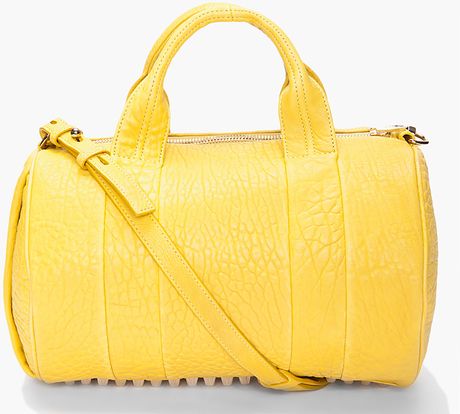 Alexander Wang Rocco Mini Duffle in Yellow (citrus)