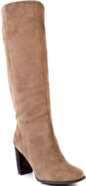 Bcbgmaxazria Wish  Dark Spice Suede in Beige - Lyst
