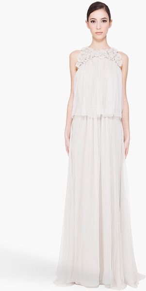Chloé Silk Flower Gown - Lyst
