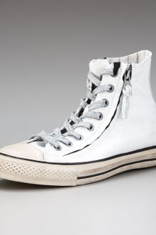 Converse All Star Double-zip Hi-top Sneaker, White - Lyst
