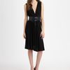 Dkny Plunging Vneck Dress in Black - Lyst