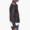 Dsquared2 Studded Leather Biker Jacket in Black for Men - Lyst