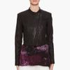 Helmut Lang Waxed Leather Jacket in Black - Lyst