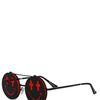 Jeremy Scott Shiny Smile Sunglasses in Black for Men - Lyst