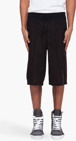 Kris Van Assche Black Oversize Shorts in Black for Men - Lyst