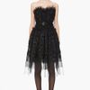 Marc Jacobs Tulle Strapless Dress in Black - Lyst