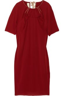 Marni Pleated Crepe Dress - Lyst