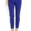 Mcq By Alexander Mcqueen Zipdetailed Stretch Cottontwill Skinny Pants in Blue - Lyst