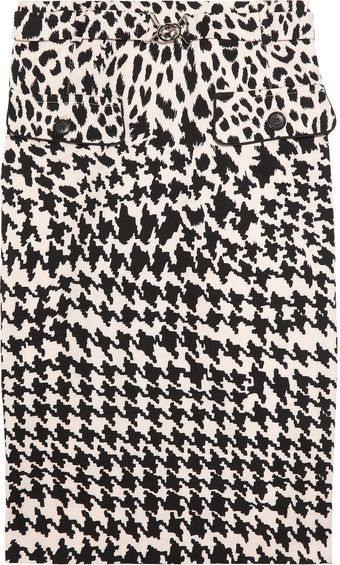 McQ by Alexander McQueen Printed Stretch-cotton Pencil Skirt - Lyst