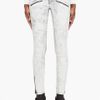 Pierre Balmain White Washed Zip Jeans in White - Lyst