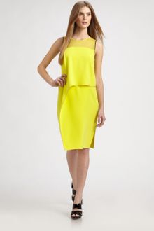 Reed Krakoff Silk Layered Wrap Dress - Lyst