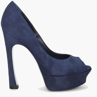 Yves Saint Laurent Suede Palace Heels - Lyst