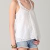 Ella Moss Annie Eyelet Tank Top in White - Lyst