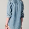Free People True Grit Denim Top in Blue (chambray) - Lyst