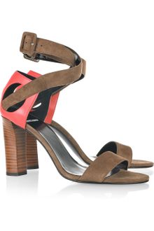 Pierre Hardy Two-tone Suede and Leather Sandals - Lyst