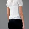 Ralph Lauren Lace Ruffled Blouse in White - Lyst
