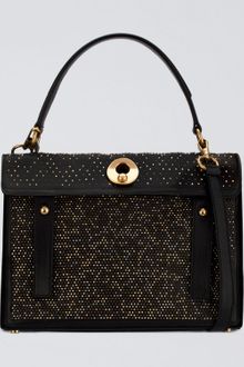 Yves Saint Laurent Studded Muse Satchel - Lyst