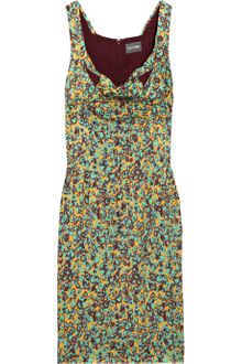 Zac Posen Printed Silk Dress - Lyst