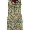 Zac Posen Printed Silk Dress in Green - Lyst