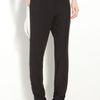 3.1 Phillip Lim Silk Crêpe De Chine Side Panel Trousers in Black (black/ antique white) - Lyst