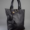 Alexander Mcqueen Leather Northsouth Skull Shopper in Black - Lyst