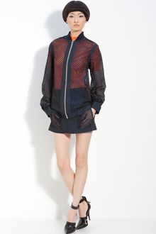 Alexander Wang Laser Cut Bomber Jacket - Lyst