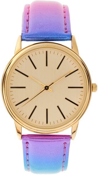 ASOS Collection Multi Colour Metallic Watch - Lyst