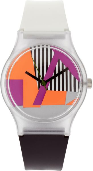 ASOS Collection Asos Rave Rubber Watch - Lyst