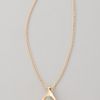 Belle Noel Wishbone Necklace in Gold - Lyst
