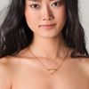 Belle Noel Wishbone Side Station Necklace in Gold - Lyst