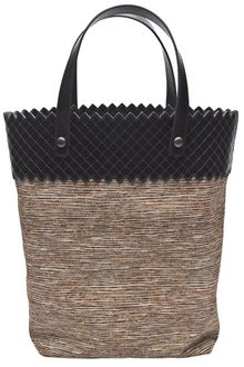 Bottega Veneta Small Basket Weave Print Tote - Lyst