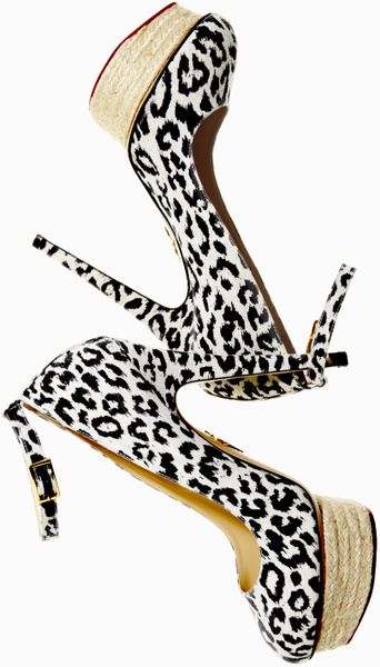 animal print platform pumps