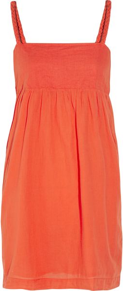 Chinti And Parker Linen-blend and Cotton Mini Dress - Lyst
