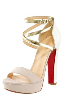 Christian Louboutin Summerissima Crisscross Platform Sandal - Lyst