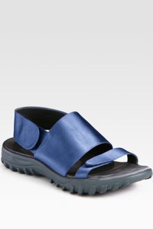 Christopher Kane Sporty Silk and Satin Sandals - Lyst