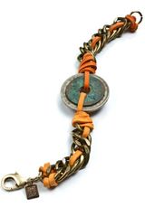 Dannijo Inna Bracelet In Suede Orange
