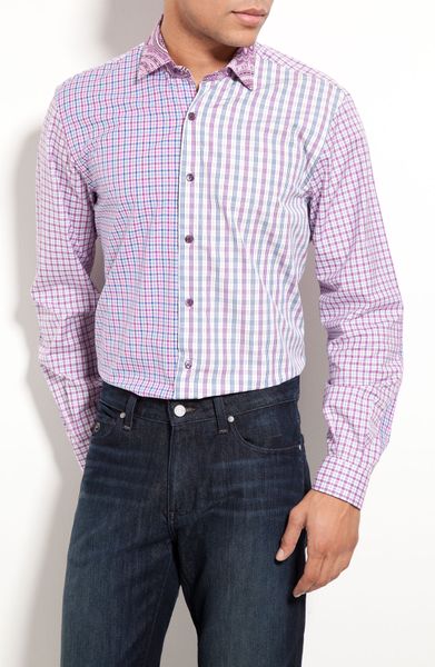 Etro Patchwork Shirt in Purple for Men (pink) - Lyst
