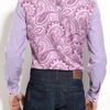 Etro Patchwork Shirt in Purple for Men (pink) - Lyst