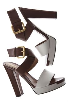Fendi Platform Ankle-wrap Sandal - Lyst