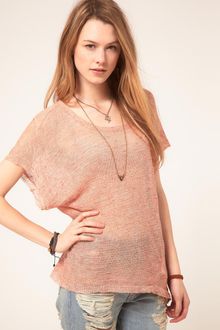 Free People Sheer Jersey Panel Print Top - Lyst