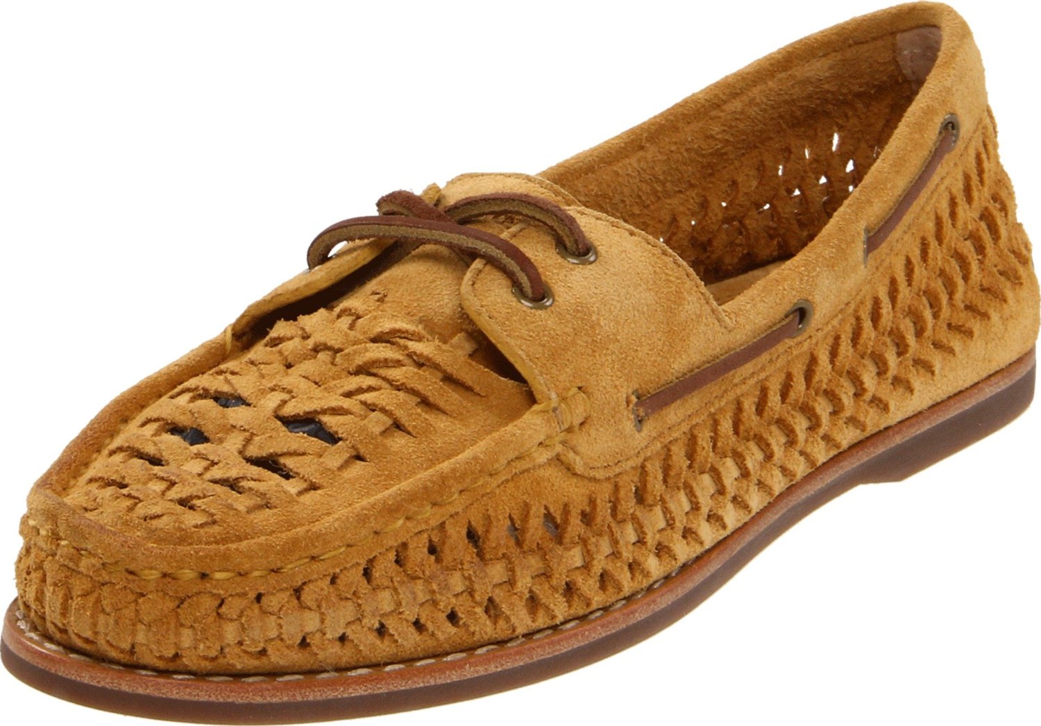 Frye Womens Quincy Woven Boat Shoe in Yellow (mustard) Lyst