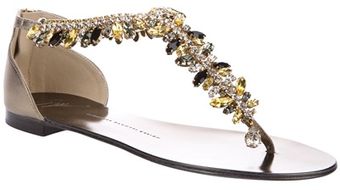 Giuseppe Zanotti Crystal Embelllished Sandal - Lyst
