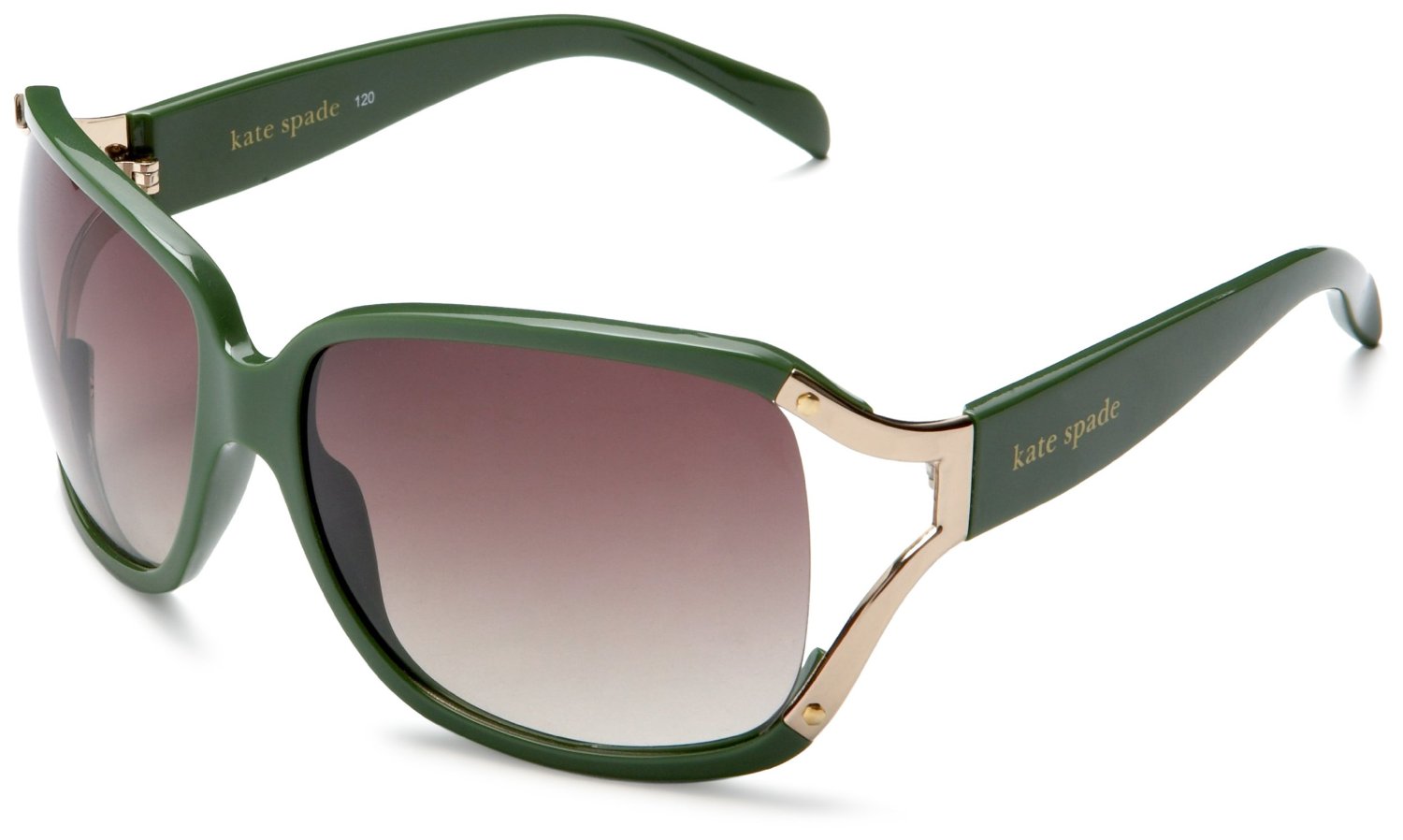 Kate Spade Womens Veronica Plastic Sunglasses in Green (green frame