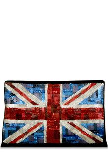 Lulu Guinness Sequinned Union Jack Oversized Felicity - Lyst