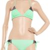 Mara Hoffman Embroidered Triangle Bikini in Green (mint) - Lyst