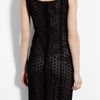Moschino Cheap & Chic Black Macramé Pencil Dress in Black - Lyst