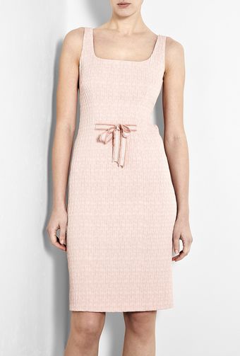 Moschino Cheap & Chic Pink Crinkle Pencil Dress - Lyst
