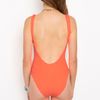 Nasty Gal Puckered Swimsuit in Orange - Lyst
